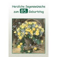 Doppelkarte - Herzliche Segensw&uuml;nsche zum 85 Geburtstag