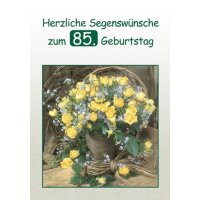 Doppelkarte - Herzliche Segensw&uuml;nsche zum 85.