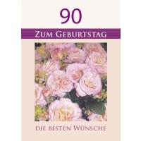 Doppelkarte - Zum 90 Geburtstag