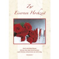 Doppelkarte - Zur Eisernen Hochzeit