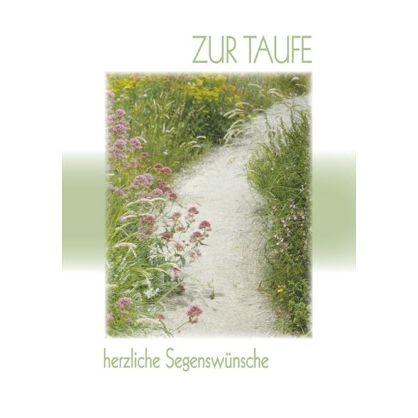 Doppelkarte - Zur Taufe herzliche Segenswünsche