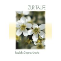 Doppelkarte - Zur Taufe herzliche Segensw&uuml;nsche