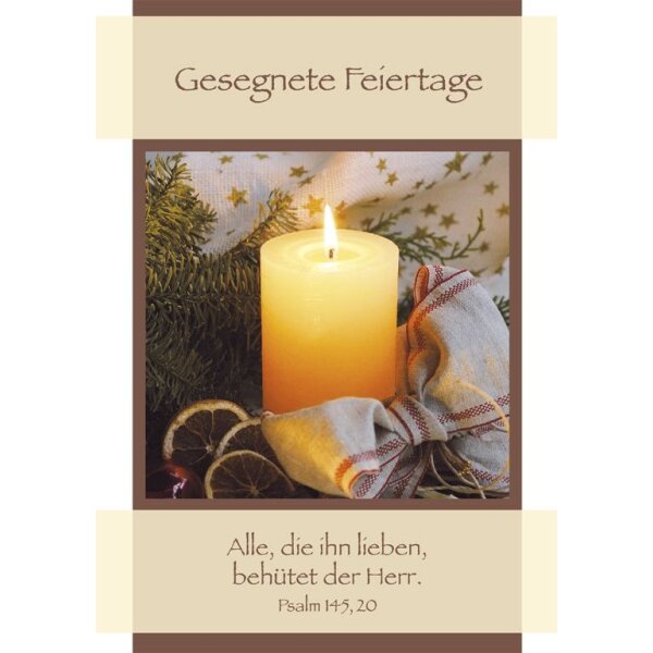 Doppelkarte - Gesegnete Feiertage