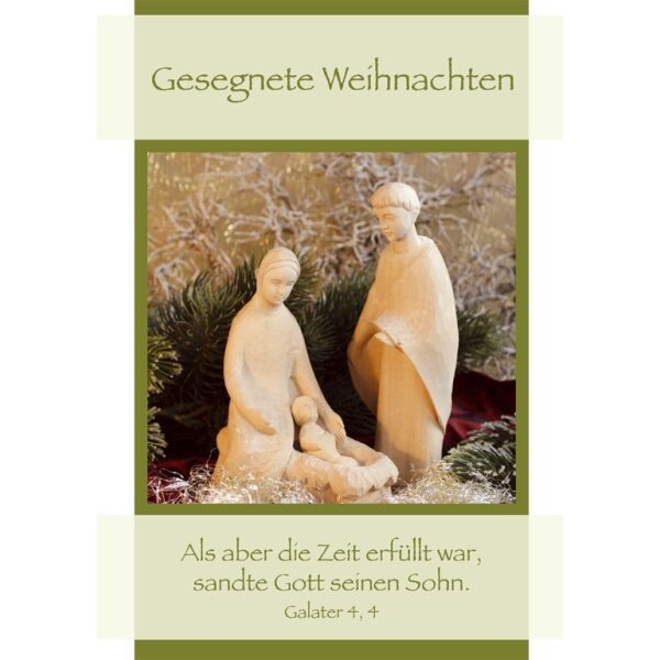 Doppelkarte - Gesegnete Weihnachten