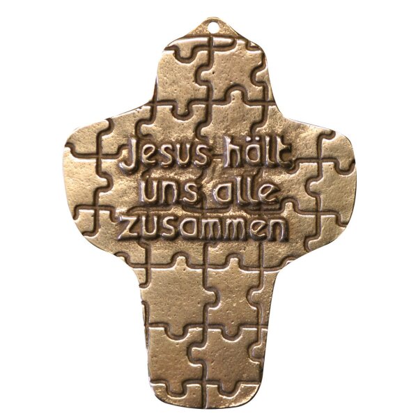 Andenkenkreuz - Jesus hält uns alle zusammen