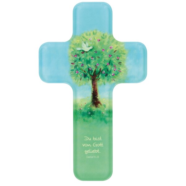 Kreuz aus Acrylglas - Lebensbaum