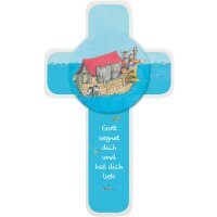 Kinderholzkreuz - Gott segnet dich und hat dich lieb