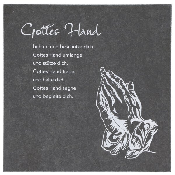 Schieferrelief - Gottes Hand