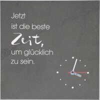 Wanduhr aus Schiefer - Zeit