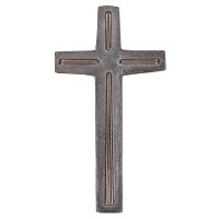 Wandkreuz Bronze - Strahlen