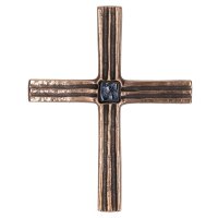 Wandkreuz  Bronze 17 cm mit Mosaikstein