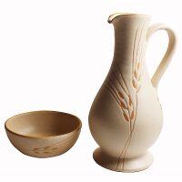 Taufgarnitur- Keramik hellbeige