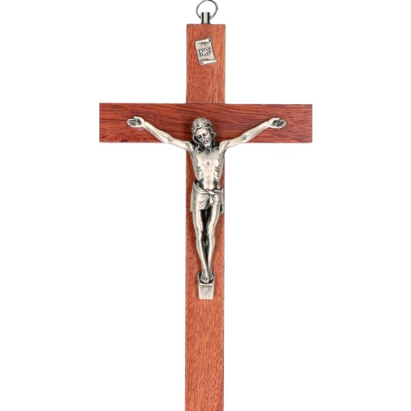 Holzkreuz mit Metallkorpus