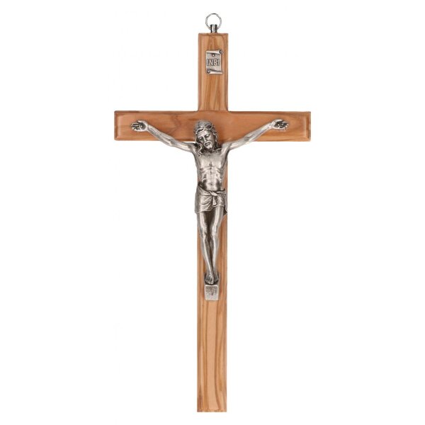 Holzkreuz mit Metallkorpus