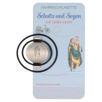 Fahrrad-Plakette - Christophorus - Schutz und Segen auf...